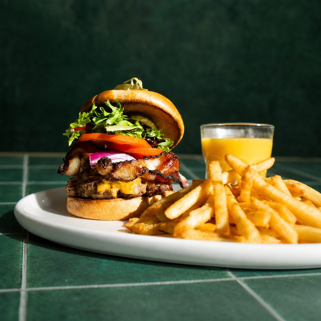 Bacon Cheddar Burger.