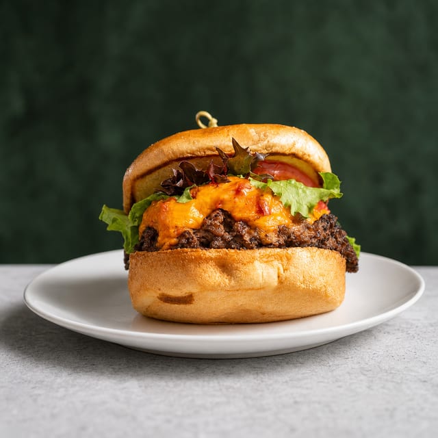 Smoked Gouda Burger.