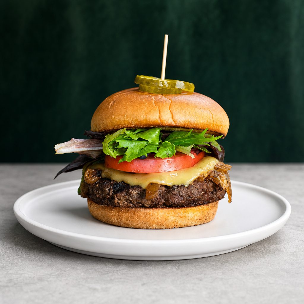 Smoked Gouda Burger.