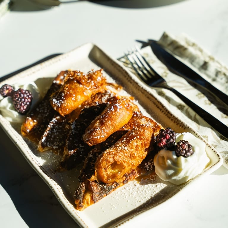 Indulge in Our Banana Foster French Toast